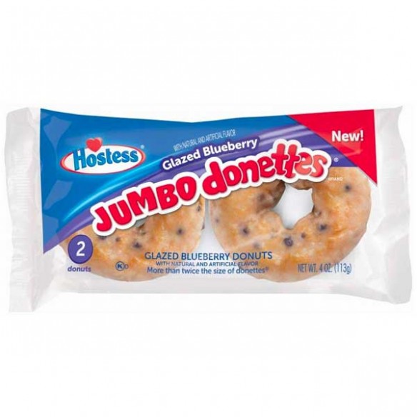 Hostess Glazed Blueberry Donuts Jumbo Donettes