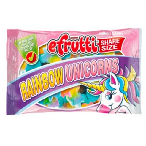 eFrutti Rainbow Unicorns Share Size