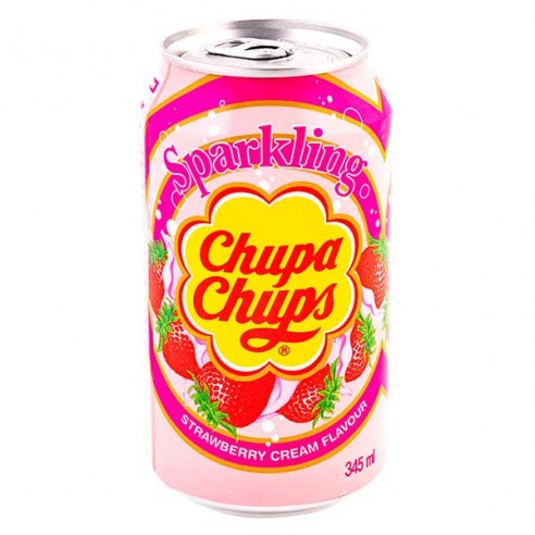Chupa Chups Strawberry Cream Flavour