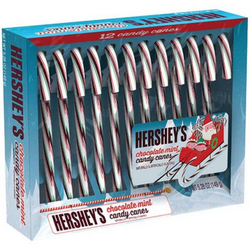 Hershey's Chocolate Mint Candy Canes