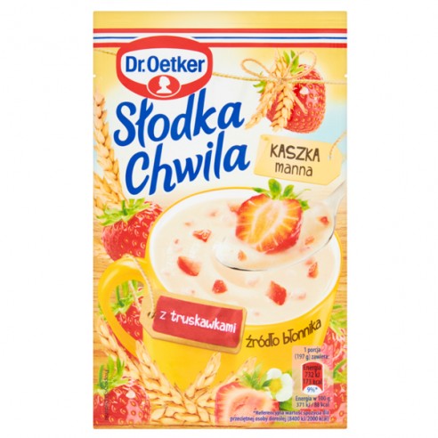 Dr. Oetker Strawberry Grits Kaszka Manna Slodka Chwila