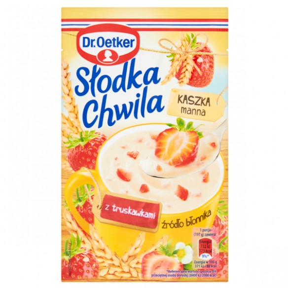 Dr. Oetker Strawberry Grits Kaszka Manna Slodka Chwila