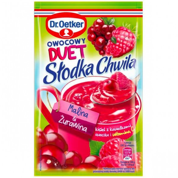 Dr. Oetker Raspberry Cranberry Jelly Slodka Chwila