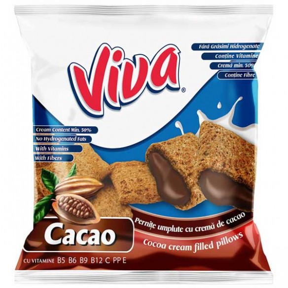 Viva Cocoa Cream Filled Pillows