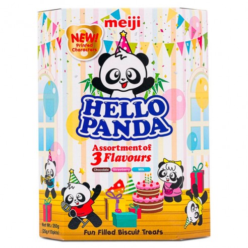 Meiji Hello Panda Assortment of 3 Flavours