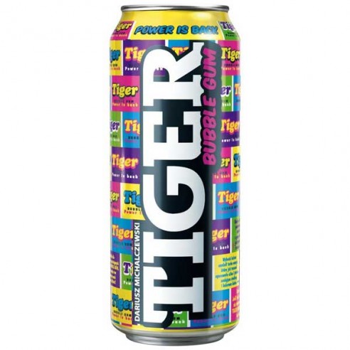 Tiger Bubble Gum Energy Drink