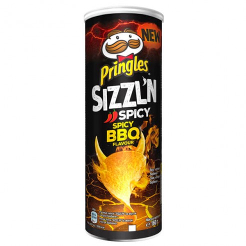 Pringles Sizzl'n Spicy BBQ Flavour