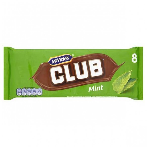 McVitie's Club Mint 6 Pack - 132 g
