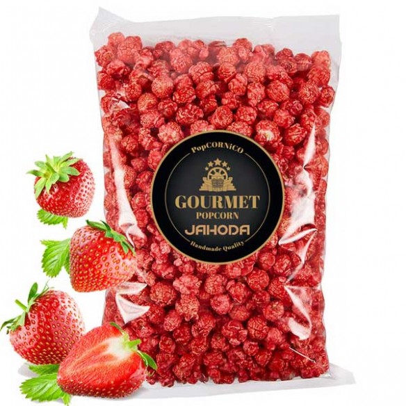 Gourmet Popcorn Jahoda Strawberry Handmade Quality