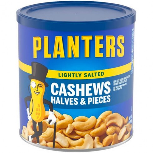 Planters Cashews Halves & Pieces Lightly Salted