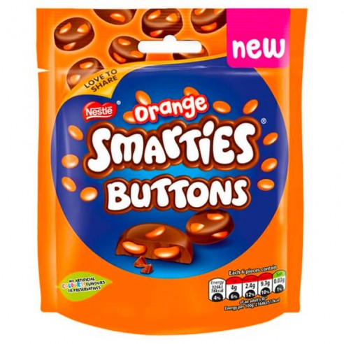 Smarties Buttons Orange