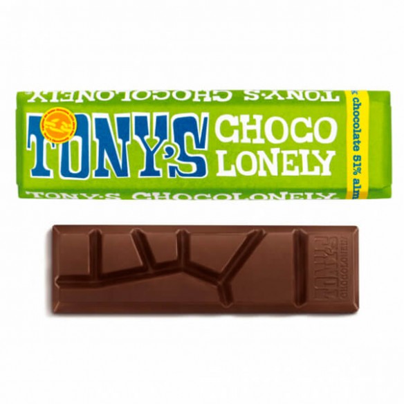 Tony's Chocolonely Dark Almond Sea Salt Milk Chocolate