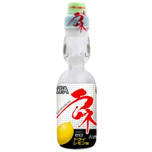 Hatakosen Lemon Zero Ramune Soda