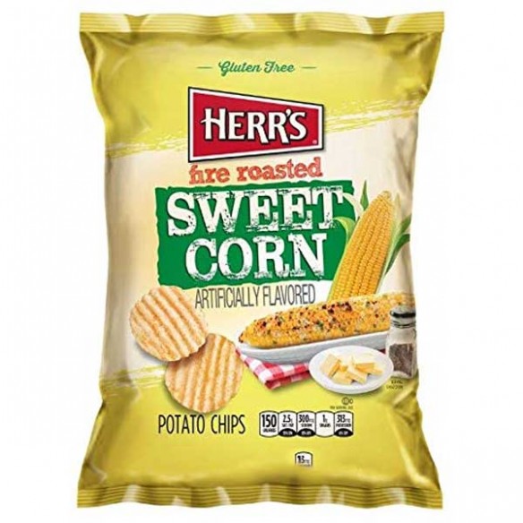 Herr's Fire Roasted Sweet Corn Potato Chips 170 g