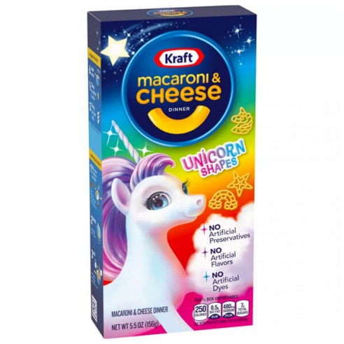 Kraft Macaroni & Cheese Unicorn Shapes