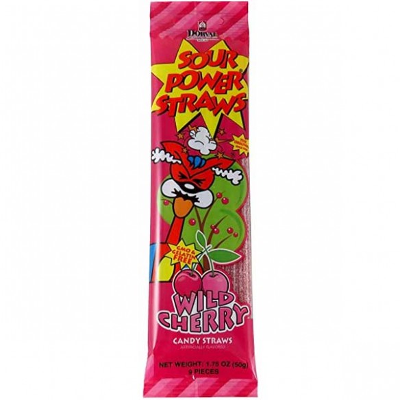 Dorval Sour Power Straws Wild Cherry