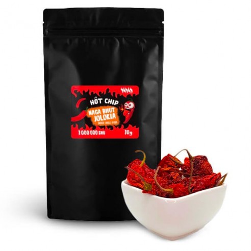HOT CHIP Naga Bhut Jolokia Dried Chilli Pods