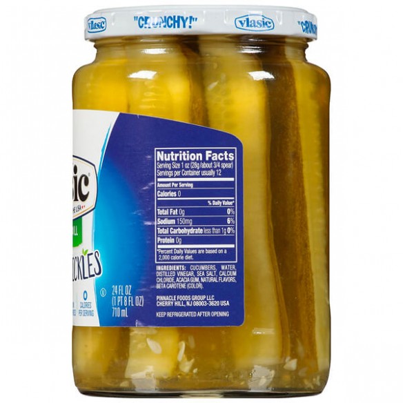 Vlasic Purely Pickles Kosher Dill Spears