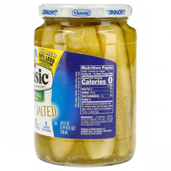 Vlasic Pickles Reduced Sodium Kosher Dill Spears