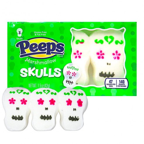 Peeps Marshmallow Skulls