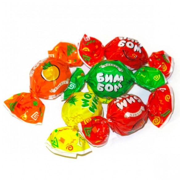 Roshen Bim Bom Candy with Fruit Berry Filling