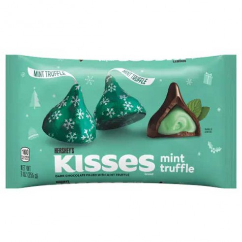 Hershey's Kisses Mint Truffle Dark Chocolate