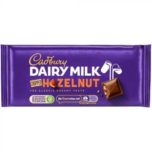 Cadbury Chopped Hazelnut Block 95 g