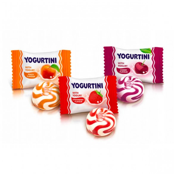 Roshen Yogurtini Yogurt & Fruit Flavours Hard Candies