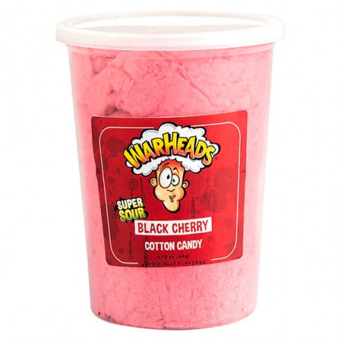 Warheads Black Cherry Cotton Candy