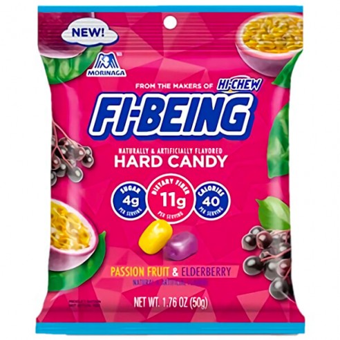 Hi-Chew FI-Being Passion Fruit & Elderberry Hard Candy