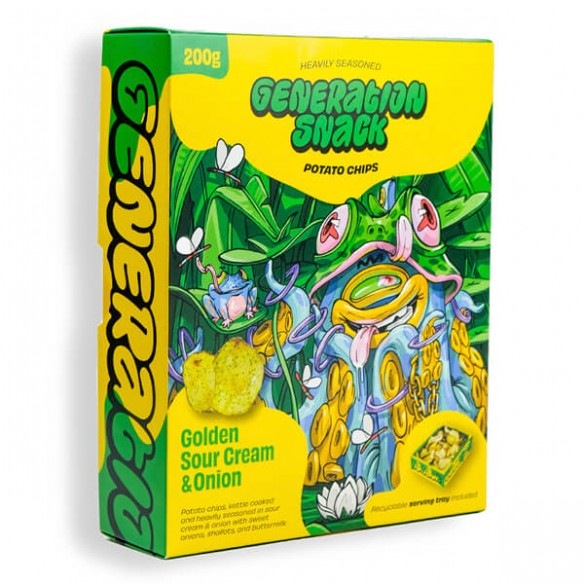 Generation Snack Golden Sour Cream & Onion Potato Chips