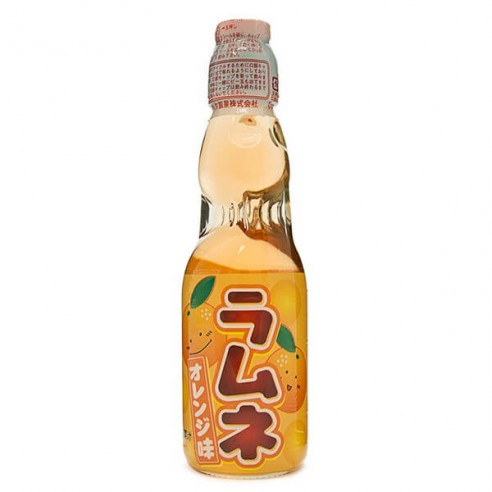 Hatakosen Orange Ramune Soda 200 ml
