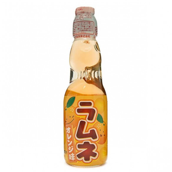 Hatakosen Orange Ramune Soda 200 ml