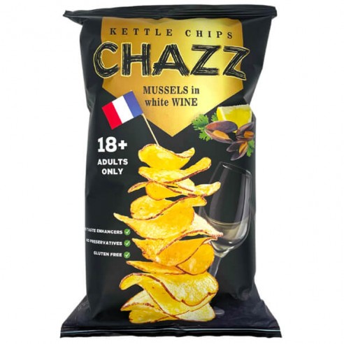 Chazz Kettle Chips Mussels in white wine 18+ Adults Only