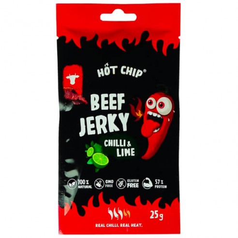 Hot Chip Beef Jerky Chilli & Lime