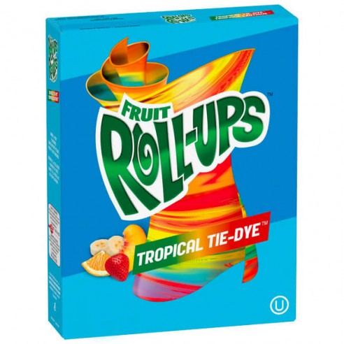 Fruit Roll-Ups Tropical Tie-Dye 8 Pack - 112 g