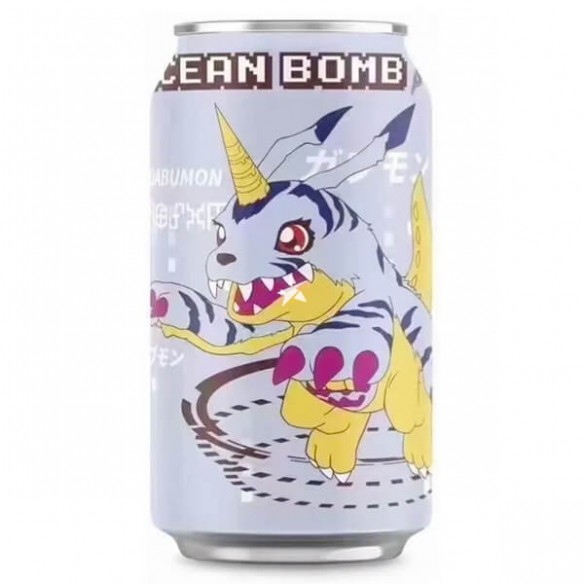 Ocean Bomb Blueberry Flavour Sparkling Water Gabumon