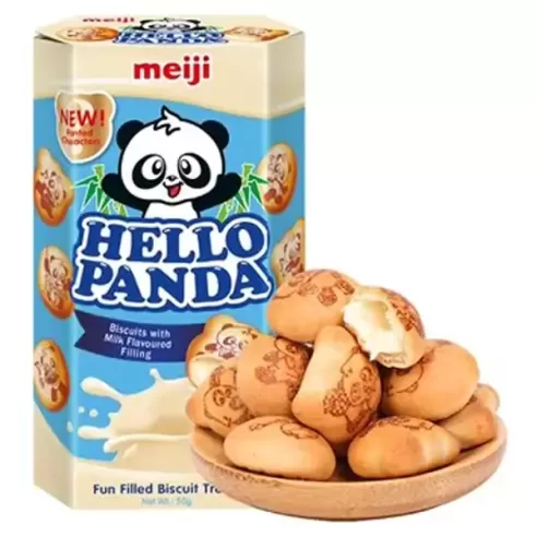 Meiji Hello Panda Milk Biscuit Cream Flavour