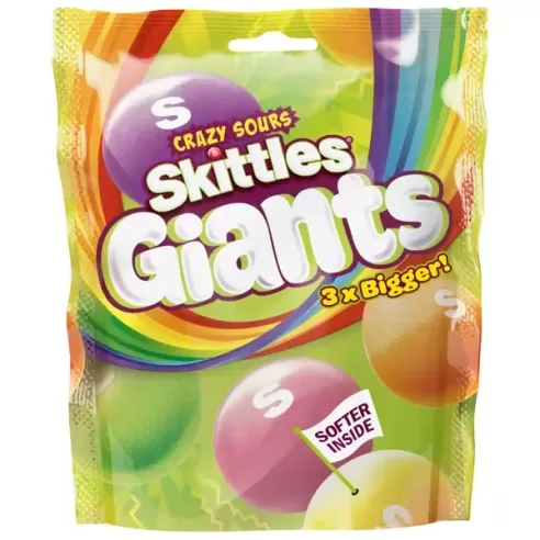 Skittles Giants Crazy Sours 3x Bigger