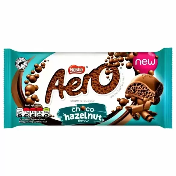 Aero Hazelnut Chocolate Sharing Bar