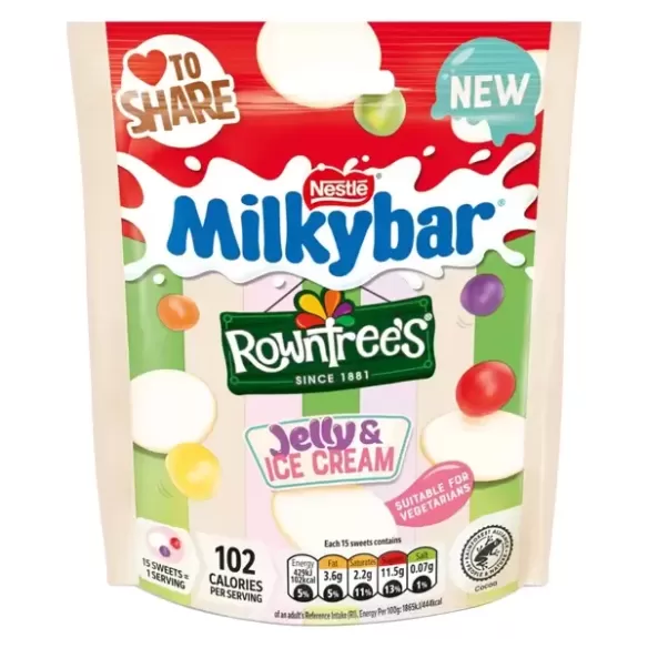 Nestle Milkybar Rowntree's Jelly & Ice Cream Share Bag
