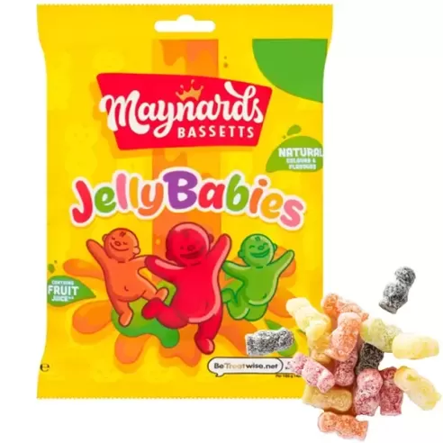 Maynards Bassetts Jelly Babies Sweets Bag
