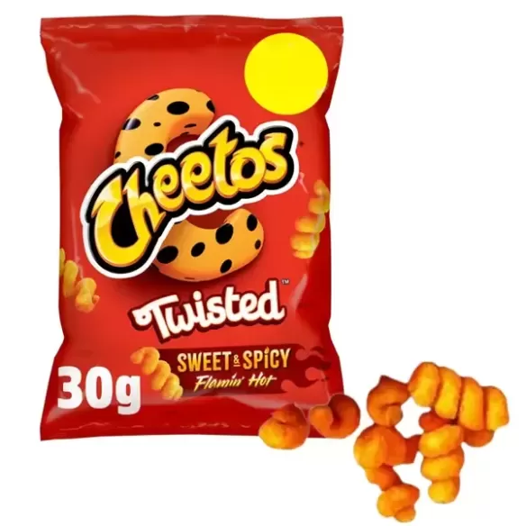 Cheetos Twisted Crisps Sweet & Spicy Flamin' Hot