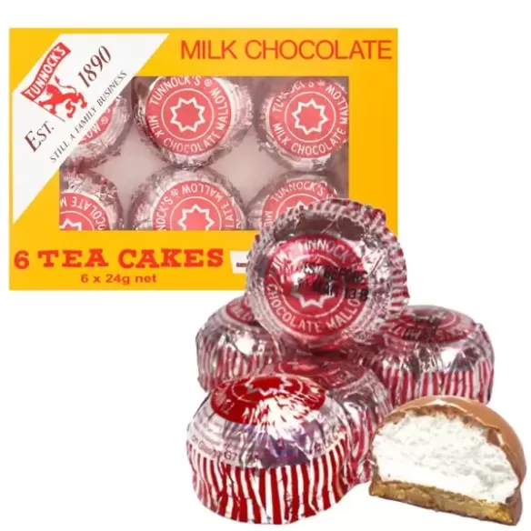 Tunnock's Tea Cakes Marshmallow Biscuit Milk Chocolate
