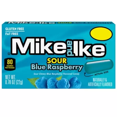 Mike and Ike Sour Blue Raspberry Chewy Candy