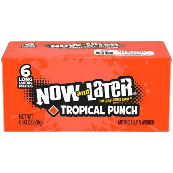 Now & Later Tropical Punch Chews Candy
