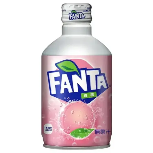 Fanta White Peach Flavour Aluminium Bottle Japan