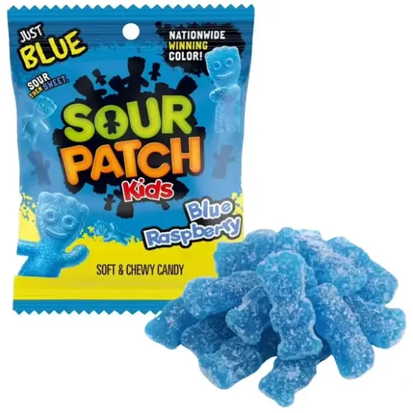 Sour Patch Kids Blue Raspberry Soft & Chewy Candy