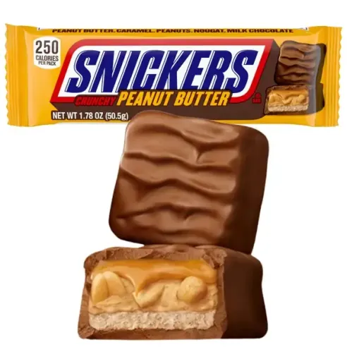 Snickers Crunchy Peanut Butter Squared Candy Chocolate Bar