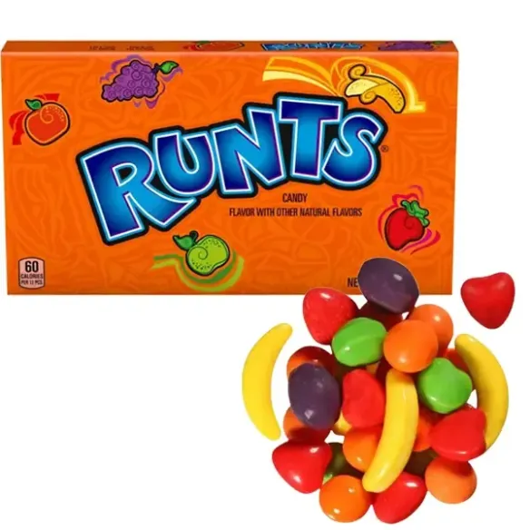 Runts Fruit Shaped Crunchy Candies Hard Chewy